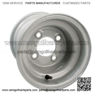 1 Golf Cart Wheel Club Car Grey Steel 8x7 Centered Offset