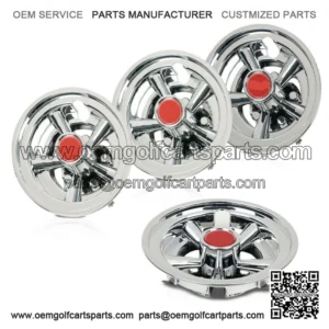 8 Inch Golf Cart Wheel Covers Hub Caps Fit For EZGO Club Car Yamaha,Set of 4pcs