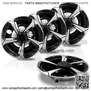 Golf Cart Hubcaps Golf Cart Accessories for Yamaha/ Club Car DS Precedent/ EZ-GO, 8 Inch Wheel Covers(Set of 4)