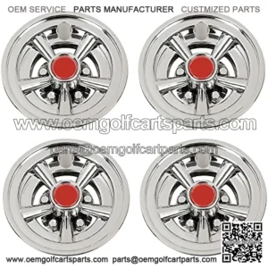PIT66 Golf Cart Wheel Covers 8" Hub Cap Compatible with Yamaha Club Car Ezgo
