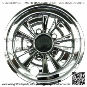 8 inch Golf Cart Wheel Covers - Set of 4 - 10-Spoke Design Club Car EZGO Yam