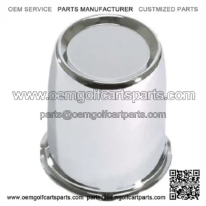 Set of 4 Golf Cart Chrome Slip In Wheel 2.65 in Center Caps Club Car EZGO Yamaha
