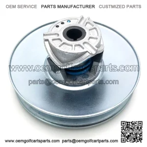 Golf cart clutch driven wheel