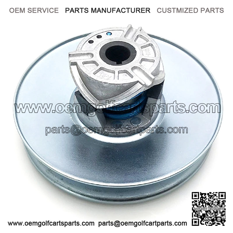 Golf cart clutch driven wheel