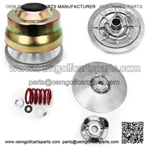 Aluminum Drive Clutch + Secondary Driven Clutch Kit for Yamaha G2 G8 G9 G11 G14 G16 G20 G21 G22 Golf Carts 4-Cycle Golf Carts 1985-2006 High Performance Light Weight