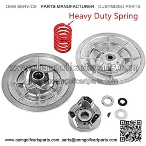 Golf Cart Driven Clutch Kit with Heavy Duty Spring for Yamaha G2-G22 1985-2007 Gas Models