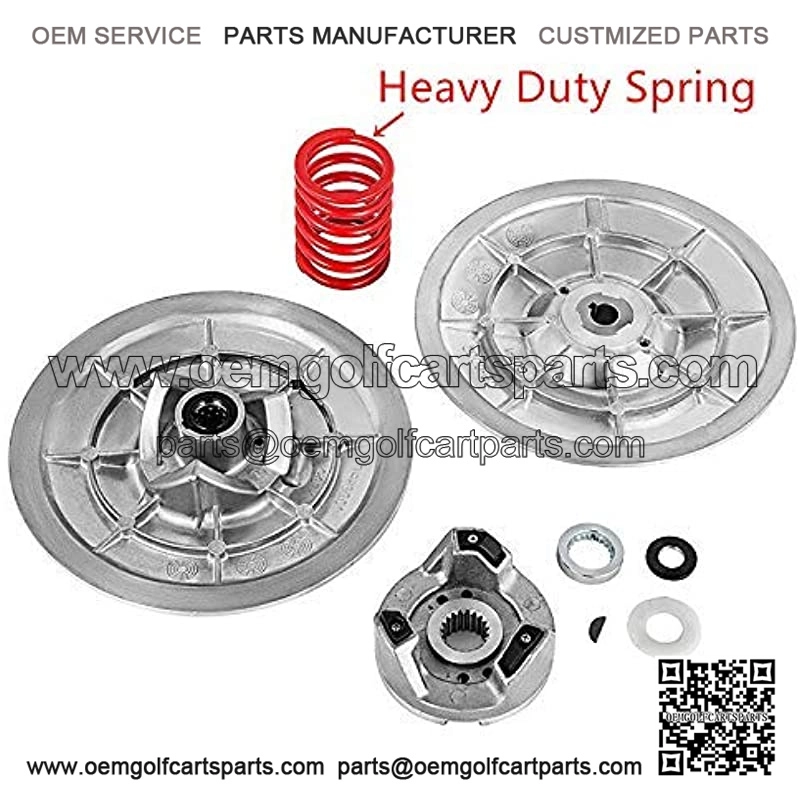 Golf Cart Driven Clutch Kit with Heavy Duty Spring for Yamaha G2-G22 1985-2007 Gas Models