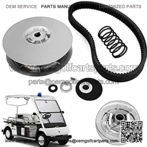 Gas Golf Cart Driven Clutch Heavy Duty Driven Clutch Kit with Belt Compatible With1985-1992 Yamaha Gas Golf Cart Models G2-G22