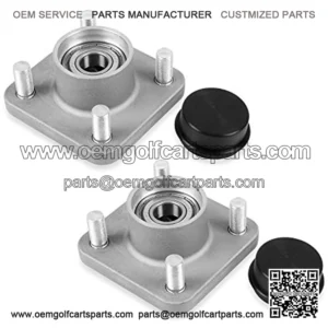 2Pcs Club Car Front Wheel Hubs Assembly w/Bearings Compatible with 2003+ Club Car DS and Precedent Replace 102357701