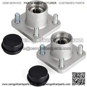 Golf Cart Wheel Hub Assembly for EZGO RXV 2008-up Gas & Electric, with Bearing & Cap, OEM# 609603 19862G1 602340 602341 12091G2, Set of 2