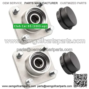 Club Car Front Wheel Hub Assembly with Bearings for DS Precedent 2003-Up,102357701