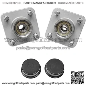 Front Wheel Hub Kit w/Bearings Seals 2Pcs Replacement for 2003-up Club Car DS & Precedent Replace# 102357701