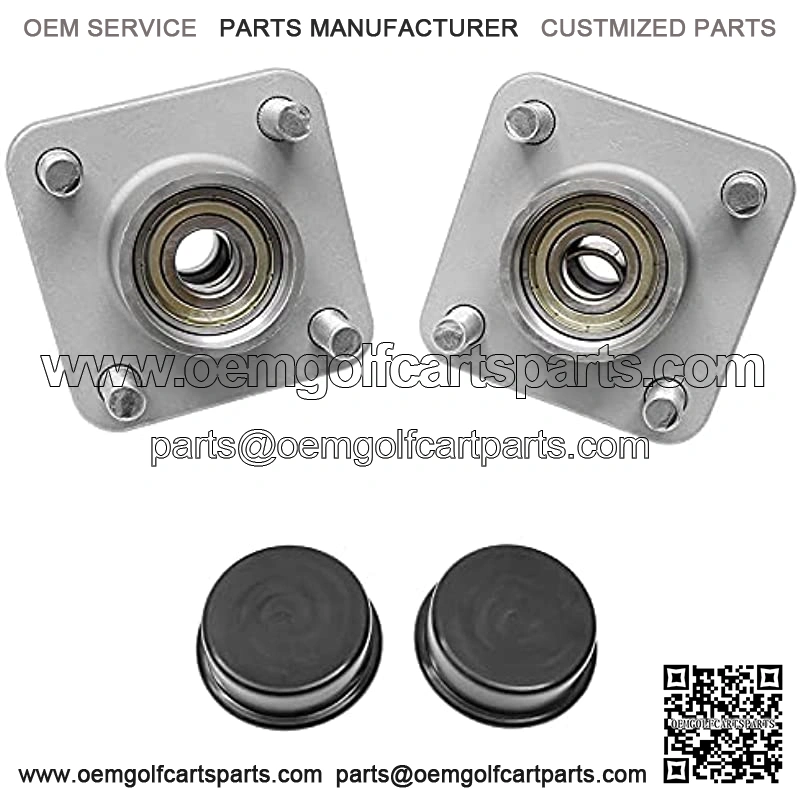 Front Wheel Hub Kit w/Bearings Seals 2Pcs Replacement for 2003-up Club Car DS & Precedent Replace# 102357701