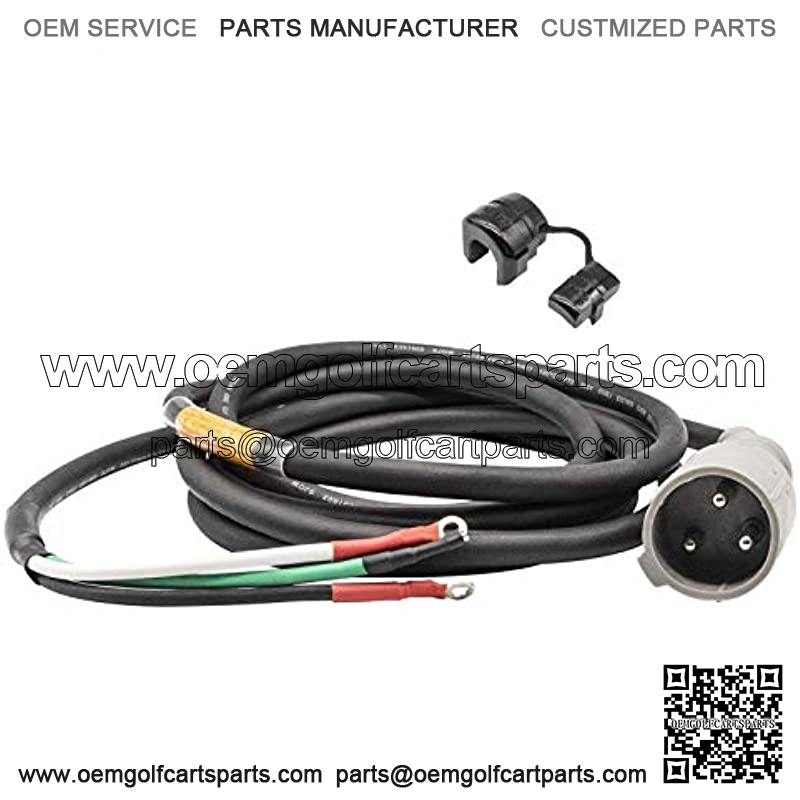 48V Charger Plug DC Cord Plug, Fits 1995-2013 Club Car DS Precedent Golf Carts 101828901,130in