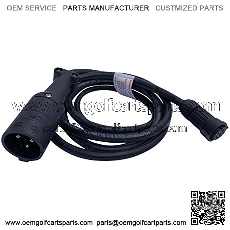 Accusense Intelligent Charger DPI Gen IV 48 Volt Club Car PowerDrive Style Replacement Cord & Connector