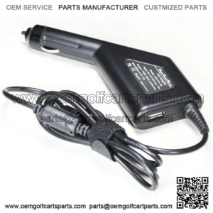 Super Power Supply DC Laptop Car Adapter Charger Cord with USB Phone Charging Port for HP Pavilion DV1000 DV2500 DV4000 DV4200 DV4400 DV5000 DV5000Z DV5100 DV5900 DV6000 DV6000z DV6100 DV6500 DV6600 DV6700 DV8000 TX1000 TX2000 TX2500 ZE4900 DM3 DM3t Series; Compaq Presario 2200 2300 2800 F500 F700 C700 C300 C500 F750, M2000 M2100 M2400 M2500, V6000 V5000 V4000 V3000 V2000 V4100 V4200 V4300 V4400 V5100 A900 X1000; Compaq Business NX6110 NX7000 NX9030 NC8000; HP 510 530 540 550; HP Compaq Tablet TC1000 TC1100 Fits 402018-001 380467-003 PPP09H Netbook Notebook Battery Plug