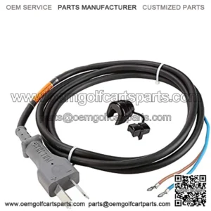 Golf Cart 36 Volt 2 Prong DC Charger Cord with Plug for EZGO, Club Car, Yamaha, OEM# 14835-G1 1016433-01 1013076