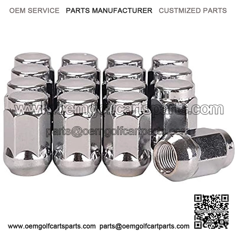 Golf Cart Wheel Lug Nuts for & Club Car, 1/2"-20 Size, 16 Pack