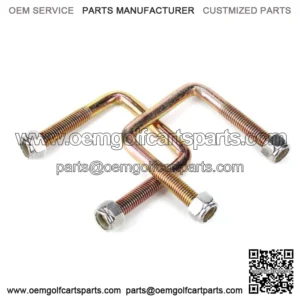 2Pcs Golf Cart Leaf Spring U Bolt & Screw Nut for EZGO TXT 1994-up 72124G01