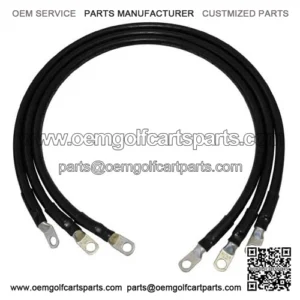 Club Car Precedent Battery Cable Set - 4 Gauge