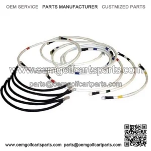 Club Car PowerDrive Ds "Beefed Up" Battery Cable Set - (4 Gauge) 48 Volt 1995-up