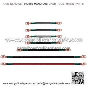 Golf Cart Battery Cable Kit for TXT/Medalist 1994-up 36 & 48 Volt Electric (4 Gauge, Set of 7 PCS)