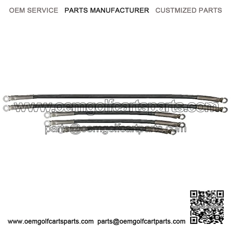 4 AWG Battery Cables for Club Car Precedent Will fit 2008.5 and Up with 8V Batteries