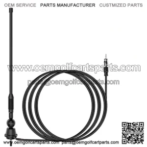 Car Radio Antenna Replacement Universal Golf Cart ATV UTV RV Marine Car Stereo Radio Antenna AM FM Mast Flexible Radio Antenna for Truck Excavator Tractor RVR Yacht Pontoon Boat