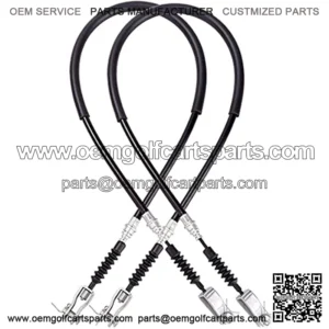Golf Cart Brake Cable Set Stainless Steel Core Passenger and Driver Side for Club Car DS 1981-1999 G&E Golf Cart OEM# 1011125 1011403 1016761-01(42 Inch, 2PCS)