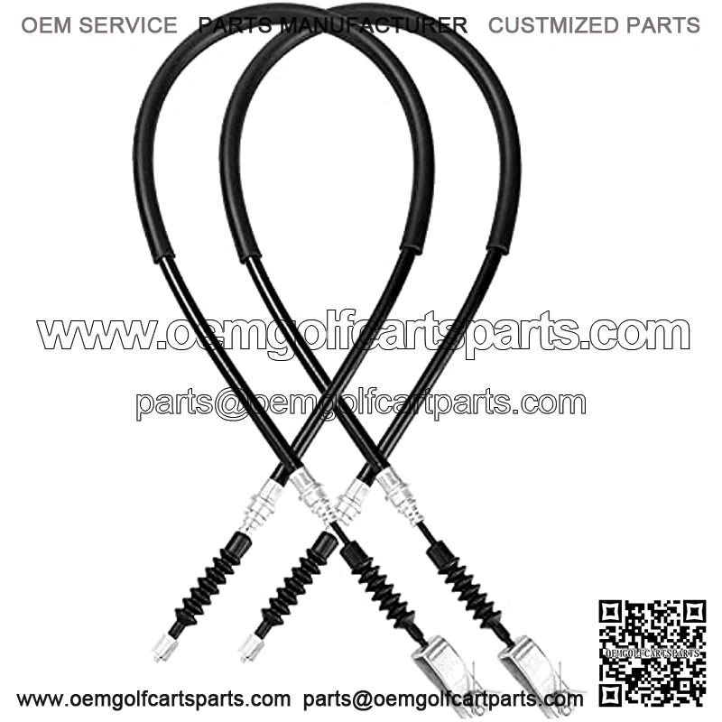 Golf Cart Club Car DS Brake Cables fit DS G&E 2000 Up, 42 inch Drive and Passenger Side OEM 102022101, 1020221-01, 1019907