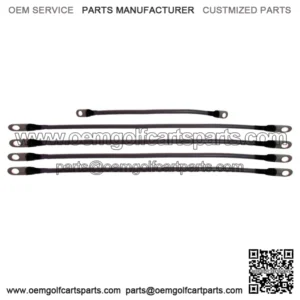 EZGO TXT 48 Volt 4 Gauge Golf Cart Battery Cable Set Fits 1994-Up