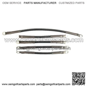 6-Gauge Battery Cable Set for EZGO TXT Electric Golf Cart - Fits 1994-Up