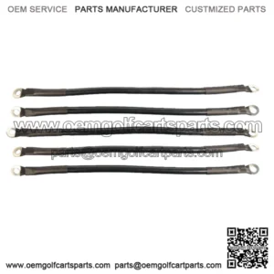 4 Gauge Battery Cables for Club Car DS Golf Cart - With 8V Batteries