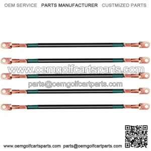 Golf Cart Battery Cables 4 Gauge for Golf Cart Club Car DS 95+ 48V, Club Car DS 1981+ 36V, Yamaha G2 G8 G9 36V, Welding Battery Pure Copper Flexible Cable with Terminal Connector