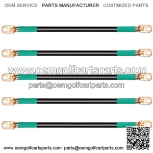Golf Cart Battery Cable Set (4 Gauge) Fits Club Car DS 95+ (48 Volt) Golf Cart