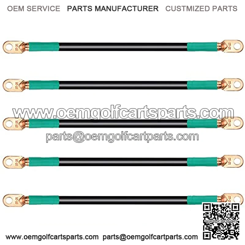 Golf Cart Battery Cable Set (4 Gauge) Fits Club Car DS 95+ (48 Volt) Golf Cart