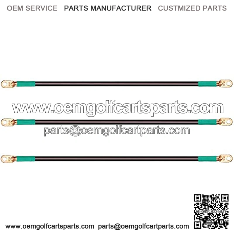 Golf Cart Battery Cable Set for Club Car Precedent 2004 and Newer with 12V Batteries - 4 Gauge