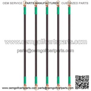 Golf Cart Battery Cable Set (4 Gauge Wire, 5pcs One Set) for Yamaha G2 G8 G9 36 Volt Model 1985-1994