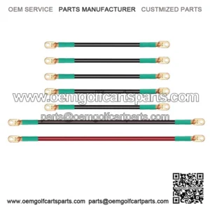 Golf Cart Battery Cables for 1994-up EZGO TXT 36V 48V, 14" Long-5pc, 25" Long-2