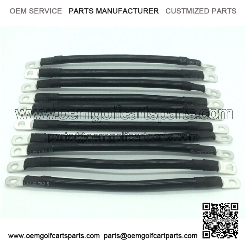 4 AWG 9 INCH Golf Cart Battery Cables for EZ-GO, Yamaha, Club Car 10 Pack