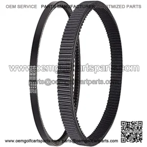 Golf Cart Clutch Drive Belt w/Starter Generator Belt for TXT RXV 2010 UP with Engine,OEM# 618630, 606138, 16548G1