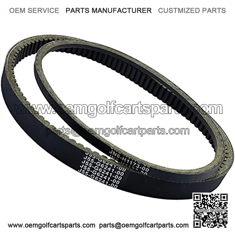 Clutch Drive & Starter Generator Belt Replacement for G2 G8 G9 G11 G14 G16 G22 G29 4-Cycle Golf Cart Drive Belt # JN6-H1173-00 J55-G6241-00