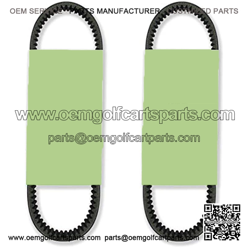 Heavy Duty Drive Belt Compatible with J55-G6241-00-00, J55-G6241-01-00, J55-G6241-02-00 for Select G2-G28 Series Golf Cars and YTF1, YTF2, YDRAX, DR2A Golf Cars (2-Pack)