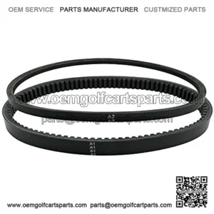 Drive Belt and Starter Belt, Fits for 4 Cycle Gas Golf Cart RXV TXT Cushman Express Marathon Medalist ST Vehicles Terrain 1994-2013,Replace 72054G01, 26414G01-Black