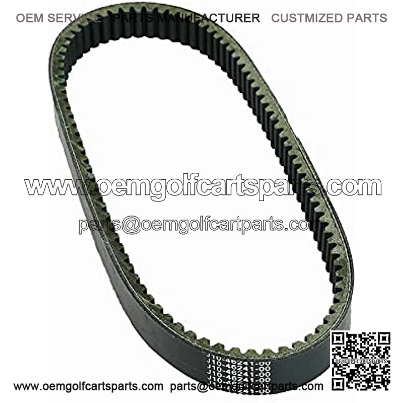 Clutch Drive Belt for 19761989 G1 2 Cycle Gas Golf Cart J104624100 Black drive belt