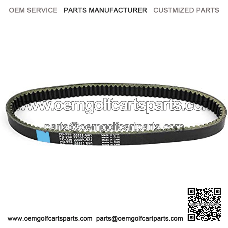 Motorcycle Drive Belt Fit for E-Z-G-O Elec Marathon 2-Cycle Gas Golf Cart 1989-1991 22337G1