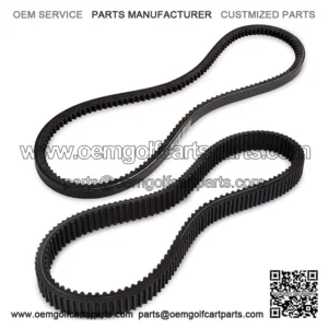 Clutch Drive & Starter Generator Belt Kit for EZGO RXV, TXT, Workhorse ST 2008-up Golf Cart with Kawasaki Engines, Replace OEM 606136 606138