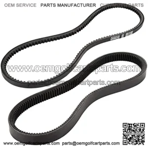 Clutch Drive Belt & Starter Generator Belt Kit for Club Car DS 1997-up, Club Car Precedent 2004-up Gas Golf Cart, Replace OEM 101916701 1016203