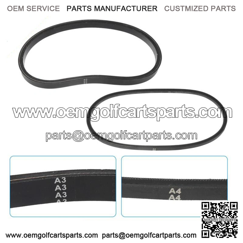 Rubber Starter Generator Drive Belt Kit for Club Car Golf Cart 101916701 1016203