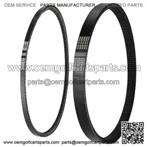 Club Car DS Precedent Drive Belt and Starter Generator Belt Kit Fit Club Car DS 1997-UP, Precedent 2004-UP, Replace 101916701, 1016203